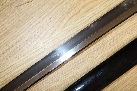 A Showa-To Samurai katana, length 92cm